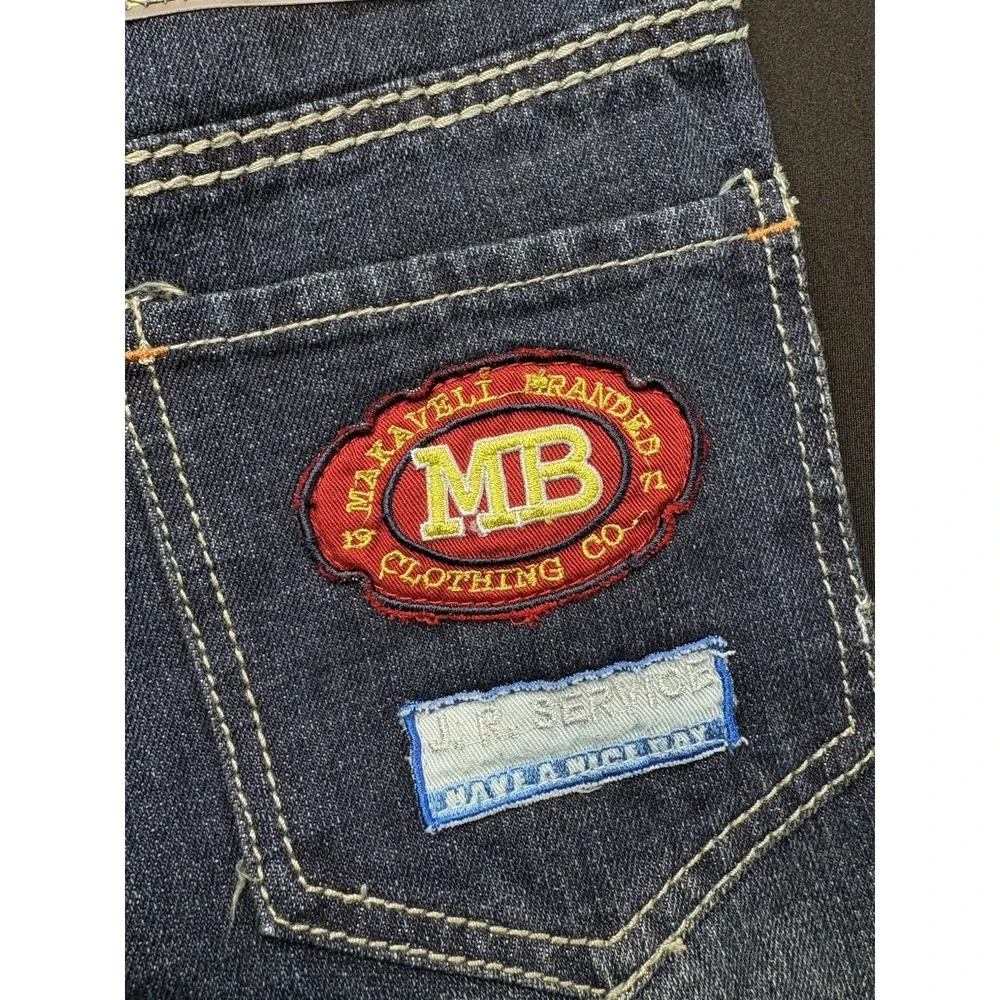 Makaveli Branded Jeans Youth Size 10 Blue Denim New 100% Cotton Bootcut Hip Hop